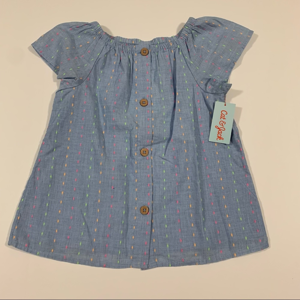 Cat & Jack - Lite Chambray Denim Top